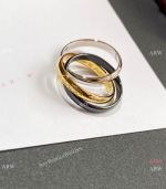 Best Quality Replica Cartier Trinity de Ring Black-Silver-Gold